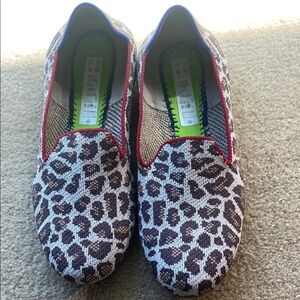 Rothy's The Loafer Leopard Print Flats - Size 7.5